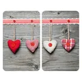 Produktbild: WENKO Herdabdeckplatten Herzen bunt, 2 St.