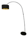 Produktbild: SalesFever Bogenlampe mit Stoffschirm - Schwarz - 394076