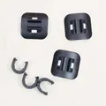 Produktbild: XLC BR-X08 Bremsleittungshalter 3 Stück zum Aufkleben mit Clip für Bremsleitung