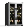 Produktbild: Klarstein Weinkühlschrank 2 Kühlzonen 24 Flaschen Freistehend Weinklimaschrank