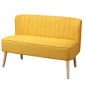 Produktbild: HOMCOM Sofa, 2-Sitzer, LxBxH: 117 x 56,5 x 77 cm - gelb
