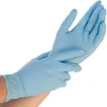 Produktbild: FRANZ MENSCH Hygostar Nitrilhandschuhe Safe Light | puderfrei, blau, 11/XXL, 24cm, 100 Stück, Einweghandschuhe, Einmalhandschuhe, in Gr. XS, S, M, L, XL & XXL verfügbar