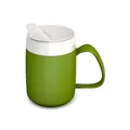 Produktbild: Ornamin Becher mit Trink-Trick mit Schnabelaufsatz, grün