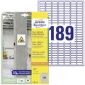 Produktbild: AVERY Zweckform L7871-20 Stark haftende Etiketten (3.780 Aufkleber, 25,4x10mm auf A4, extrem stark selbstklebend, auch für schwierige Oberflächen, bedruckbare Power Klebeetiketten) 20 Blatt, weiß