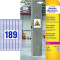 Produktbild: AVERY Zweckform Stark haftende Papier Etiketten 25,4 x 10 mm weiß 3.780 Etikette
