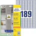 Produktbild: AVERY Zweckform Power-Etiketten L7871-20 weiß 25,4 x 10,0 mm, 20 Blatt