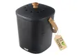 Produktbild: HMF Biomülleimer 3780-3L Geruchsdichter Komposteimer mit Aktivkohlefilter, kleiner Bio Mülleimer für die Küche mit Deckel, 3L, Schwarz