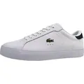 Produktbild: Lacoste Powercourt Graphic Herren sportlicher Schnürer in Weiß, Größe 8.5 - 42,5