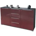 Produktbild: Vladon Sideboard, Bordeaux, Holzwerkstoff, 138.5x75.5x35 cm, Wohnzimmer, Kommoden & Sideboards, Sideboards