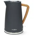 Produktbild: Nedis Wasserkocher KAWK510E, 1.7 l, 2200,00 W, Edelstahl & Soft-Touch, schnell kochend, 360° drehbar inkl. Kalkfilter grau