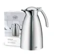 Produktbild: alfi GUSTO TT 1,0l, Isolierkanne aus Edelstahl, locker aufliegender Deckel, hält 12 Stunden heiß, 24 Stunden kalt, Thermoskanne langlebig, ideal als Kaffeekanne, Teekanne, spülmaschinenfest