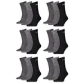 Produktbild: PUMA 18 Paar Sportsocken Tennis Socken Gr. 35-49 Unisex für sie und ihn, Farbe:207 anthracite/grey, Socken & Strümpfe:43-46