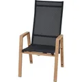 Produktbild: Siena Garden Dining Sessel Move Catania 67,5 cm x 60 cm x 111 cm Schwarz-Braun