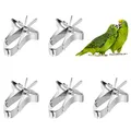 Produktbild: Papageien Obst Gemüse Feeder Clip 5 Stück Vögel Futterhalter Feeder Gerät Vogelkäfig Zubehör Metall Clips für Sittiche Wellensittiche Nymphensittiche