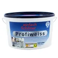 Produktbild: Profiweiss Wandfarbe Einfach Schöner Farbe Weiße Innenfarbe 2,5l (4,78€/1l)