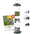 Produktbild: wildtier liebe Körner-Futtersäule 38cm Grün, Vogelfutterspender, Futterstation