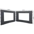 Produktbild: 2 Seitenteile Mit Pe Fenster 300/400x197cm Für Rank Pavillon 3x4m Seitenwand Anthrazit Ral 7012