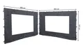 Produktbild: Quick Star Pavillonseitenteil 2 Seitenteile mit PE Fenster Rankpavillon 3x4 Anthrazit, 0x197 cm, Transluzent