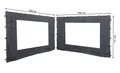 Produktbild: QUICK STAR 2 Seitenteile mit PE Fenster für Pavillon 3x4m Anthrazit RAL 7012