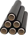 Produktbild: 6 x Rollen Stretchfolie Palettenfolie Verpackungsfolie 23 my 1,5 kg Schwarz