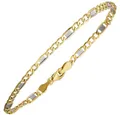 Produktbild: Schmuck Krone Goldarmband 3,7mm Steg-Panzerarmband aus 333 Gelbgold, 19cm, Gold 333