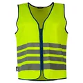 Produktbild: ABUS Warnweste Lumino Reflex Vest - Sicherheitsweste für bessere Sichtbarkeit bei Tag und Nacht - für Erwachsene - mit Reißverschluss - Größe L
