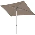Produktbild: Doppler Sonnenschirm, Greige, Silber, Metall, Textil, 225x120 cm, höhenverstellbar, lichtecht, Knickgelenk, regenabweisend, UV-beständig, Sonnen- & Sichtschutz, Sonnenschirme, Sonnenschirme rechteckig