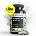 Produktbild: Magnesium Komplex 400 mg aus 5 veganen Magnesiumverbindungen - NATURAL ELEMENTS