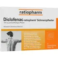 Produktbild: DICLOFENAC-ratiopharm Schmerzpflaster 10 St. PZN 03500938