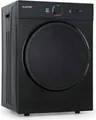 Produktbild: Klarstein Jet Set Wäschetrockner, 1020 W, freistehend / Unterbau, , 3 kg, Ablufttrocknung, Wärmewahl, Timer, Kompakt: 49 x 69 x 47,5 cm (BxHxT), Edelstahltrommel, schwarz