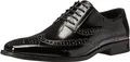 Produktbild: Stacy Adams Herren Tinsley Wingtip Schnürschuh Oxford, Schwarz, 43 EU