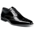 Produktbild: Stacy Adams Tinsley Schwarz Büffelleder Wingtip Oxford Schuhe (USA Herren Größe)