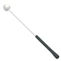 Produktbild: MUSIC STORE Marching Drum Mallets, Medium-Hard, Plastic Handle, Rubber Grip, Suitable for Lyra, White