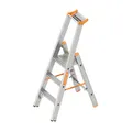 Produktbild: Layher Stufenstehleiter einseitig begehbar TOPIC 1064, 1064003