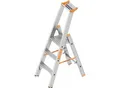 Produktbild: Layher Stufen-Stehleiter, einseitig begehbar, 3 Stufen inkl. Plattform
