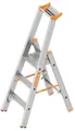 Produktbild: Layher Topic 1064 Stufenstehleiter 3 Stufen Stehleiter Aluleiter Leiter