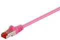 Produktbild: Goobay 95581 CAT 6 Patchkabel, S/FTP (PiMF), Magenta, 1.5 m - LSZH halogenfrei,