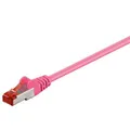Produktbild: Goobay CAT6 Netzwerkkabel Patchkabel S/FTP PIMF RJ45 Stecker 1,5m magenta #95581