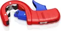 Produktbild: KNIPEX Rohrabschneider DP50 | 90 23 01 BK | Rohrschneider Kunststoffrohre Ø 32-50 mm | glatter Schnitt | rot