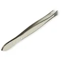 Produktbild: nippes Solingen, 37SR Pinzette mit schräger Spitze Edelstahl 9 cm Länge Augenbrauen Zupfen zur präzisen Haarentfernung, rostfrei