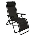 Produktbild: DEGAMO Relaxsessel Gartensessel Nizza, Metall und Kunstgewebe schwarz, faltbar, Outdoor