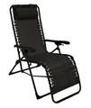 Produktbild: Relaxsessel Relaxliege Liegesessel Gartenliegestuhl NIZZA Metall schwarz 2. WAHL