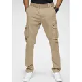 Produktbild: Cargohose H.I.S, Herren, Gr. 30, N-Gr, beige, Web, Obermaterial: 98% Baumwolle, 2% Elasthan, unifarben, regular fit lang, Hosen Cargohose