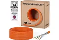Produktbild: HB-DIGITAL CAT 7 Kabel 25m Installationskabel S/FTP AWG23 LSZH orange Netzwerkkabel, Netzwerkstecker, (2500 cm), hochwertiges GHMT zertifiziertes reines Kupfer Verlegekabel