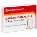 Produktbild: Naratriptan AL akut 2,5 mg Filmtabletten bei Migräne