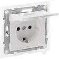 Produktbild: Legrand 765124 SEANO Schutzkontakt-Steckdose, Steckklemmen, 16 A, 250 V, mit erhöhtem Berührungsschutz, Klappdeckel IP44, Ultraweiß
