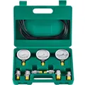 Produktbild: VEVOR Hydraulikdruck-Testset, 250/400/600 bar, 3 Messgeräte, 6 Testkupplungen, 3 Testschläuche, Bagger-Hydraulik-Testmanometer-Set mit Tragbarer Tragetasche für Bagger, Traktoren, Baumaschinen