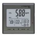Produktbild: TROTEC CO2 Messgerät BZ30 – Luftqualitätsmonitor, Luftfeuchtigkeit, Temperatur – Messbereich 0 bis 9.999 PPM, Abweichungen +-75ppm + 5%, Datenlogger 50.000 Messwerte