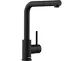 Produktbild: Blanco Küchenarmatur Mila-S , Schwarz , Metall , 11.0x29.6x29 cm , flexible Anschlussschläuche, herausziehbare Spülbrause, Keramikkartusche, schwenkbarer Auslauf 360° , Nur In Filialen Erhältlich, Nur In Filialen Erhältlich, Nur In Filialen Erhältlich