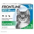 Produktbild: FRONTLINE Spot ON Katze gegen Zecken, Flöhe & Haarlinge (für Jede Größe & Gewicht) - 3X Pipetten für bis zu 3 Monate Schutz - wasserfest